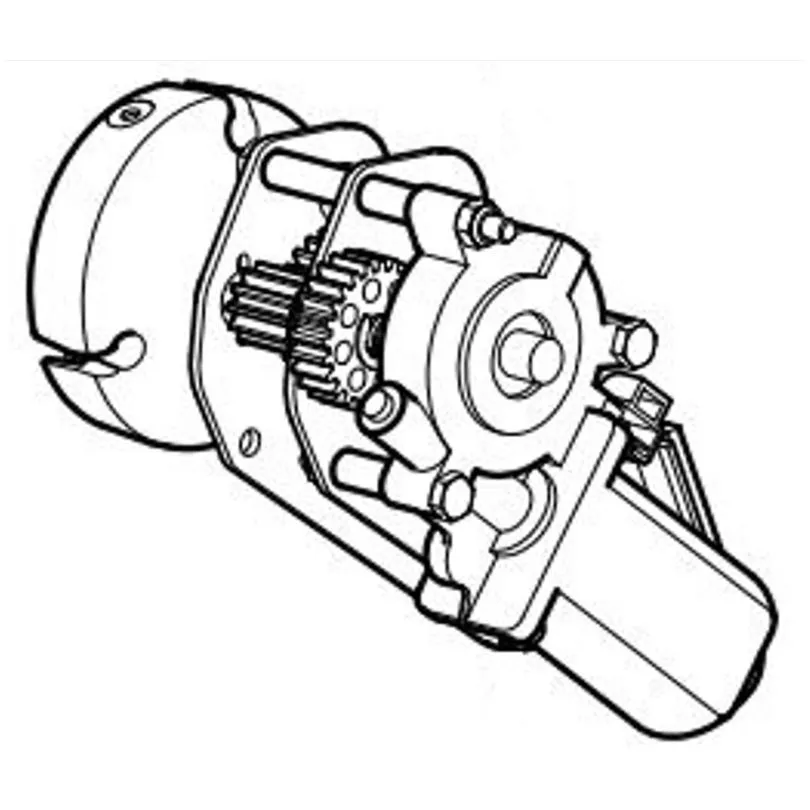 MOTOR/GEAR ASSY ECLIPSE BLK